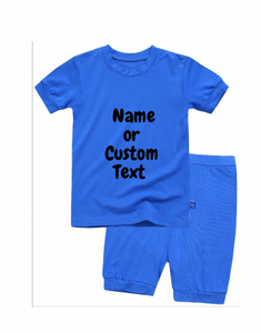 Kids Personalized Pajamas Set| Name or Custom Text| Toddler Youth Pajamas| Big Kids| Multiple Colors| 2 Piece Set| Sleeper| Girl| Boy