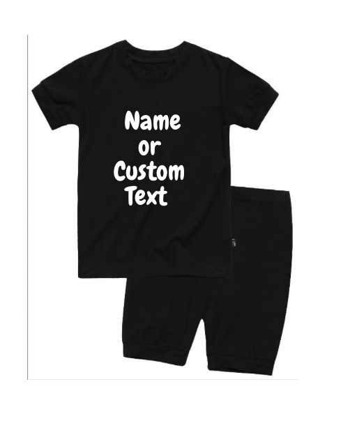 Kids Personalized Pajamas Set| Name or Custom Text| Toddler Youth Pajamas| Big Kids| Multiple Colors| 2 Piece Set| Sleeper| Girl| Boy