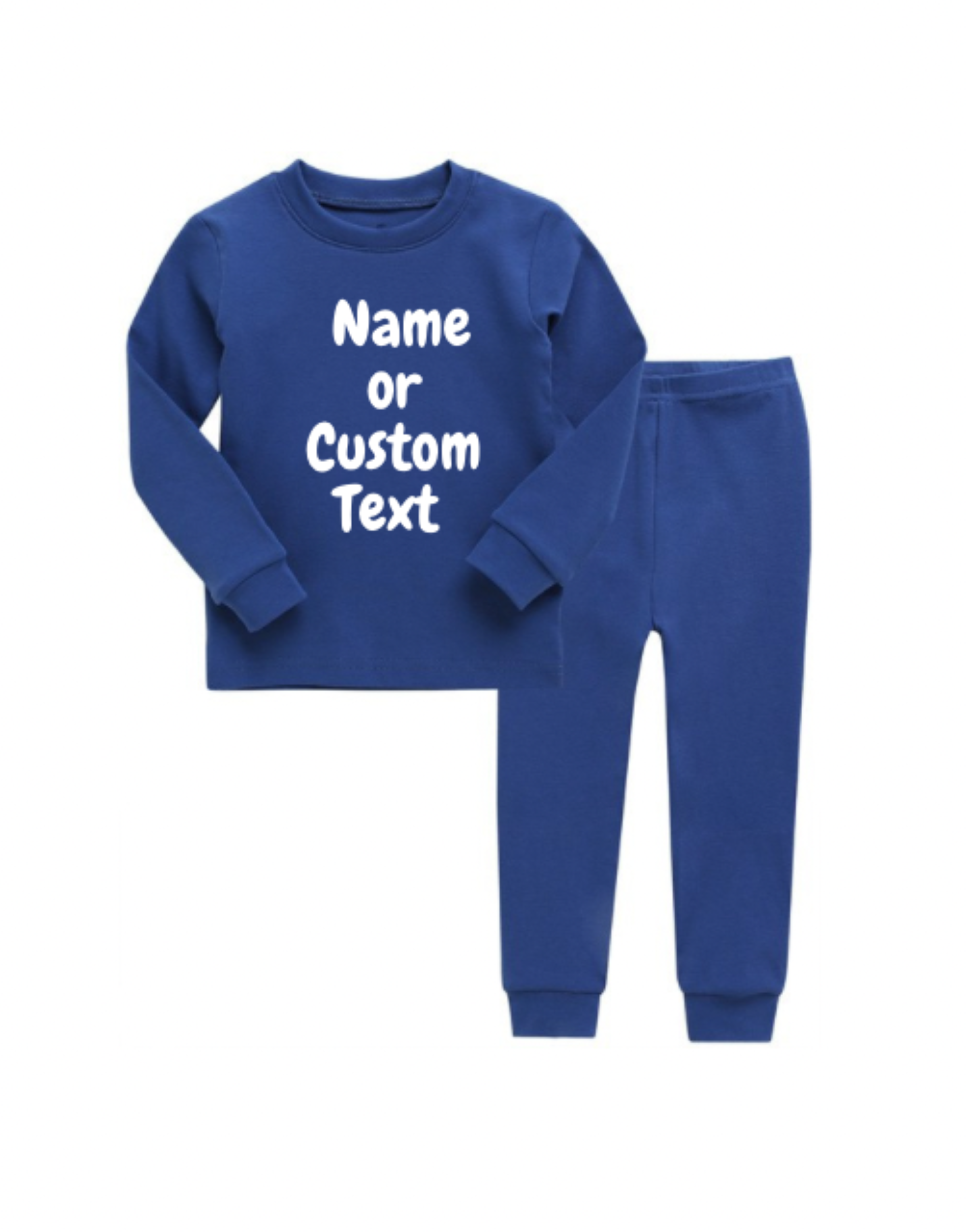 Kids Personalized Pajamas Set| Name or Custom Text| Toddler Youth Pajamas| Big Kids| Multiple Colors| 2 Piece Set| Sleeper| Girl| Boy