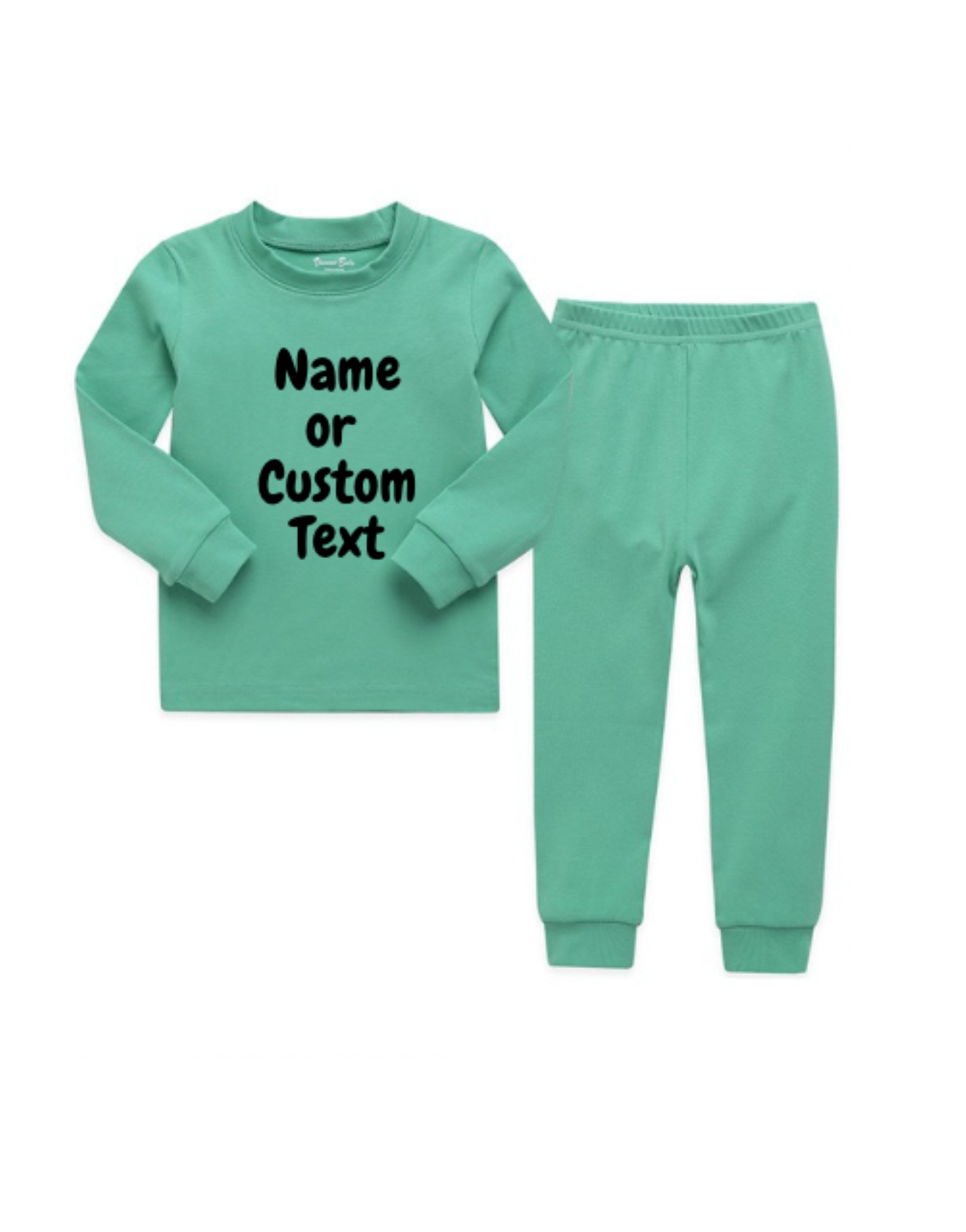 Kids Personalized Pajamas Set| Name or Custom Text| Toddler Youth Pajamas| Big Kids| Multiple Colors| 2 Piece Set| Sleeper| Girl| Boy