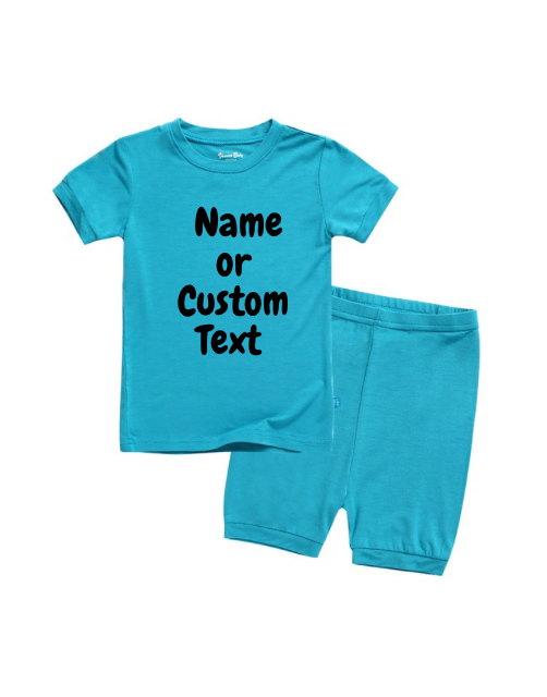 Kids Personalized Pajamas Set| Name or Custom Text| Toddler Youth Pajamas| Big Kids| Multiple Colors| 2 Piece Set| Sleeper| Girl| Boy