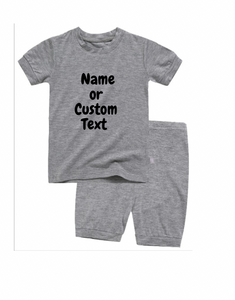 Kids Personalized Pajamas Set| Name or Custom Text| Toddler Youth Pajamas| Big Kids| Multiple Colors| 2 Piece Set| Sleeper| Girl| Boy