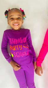 Kids Slumber Party Personalized Pajamas| Pajamas for Girls| Toddler Pajamas| Youth Pajamas| Gift| Sleepover| Slumber Party| Pink| Purple