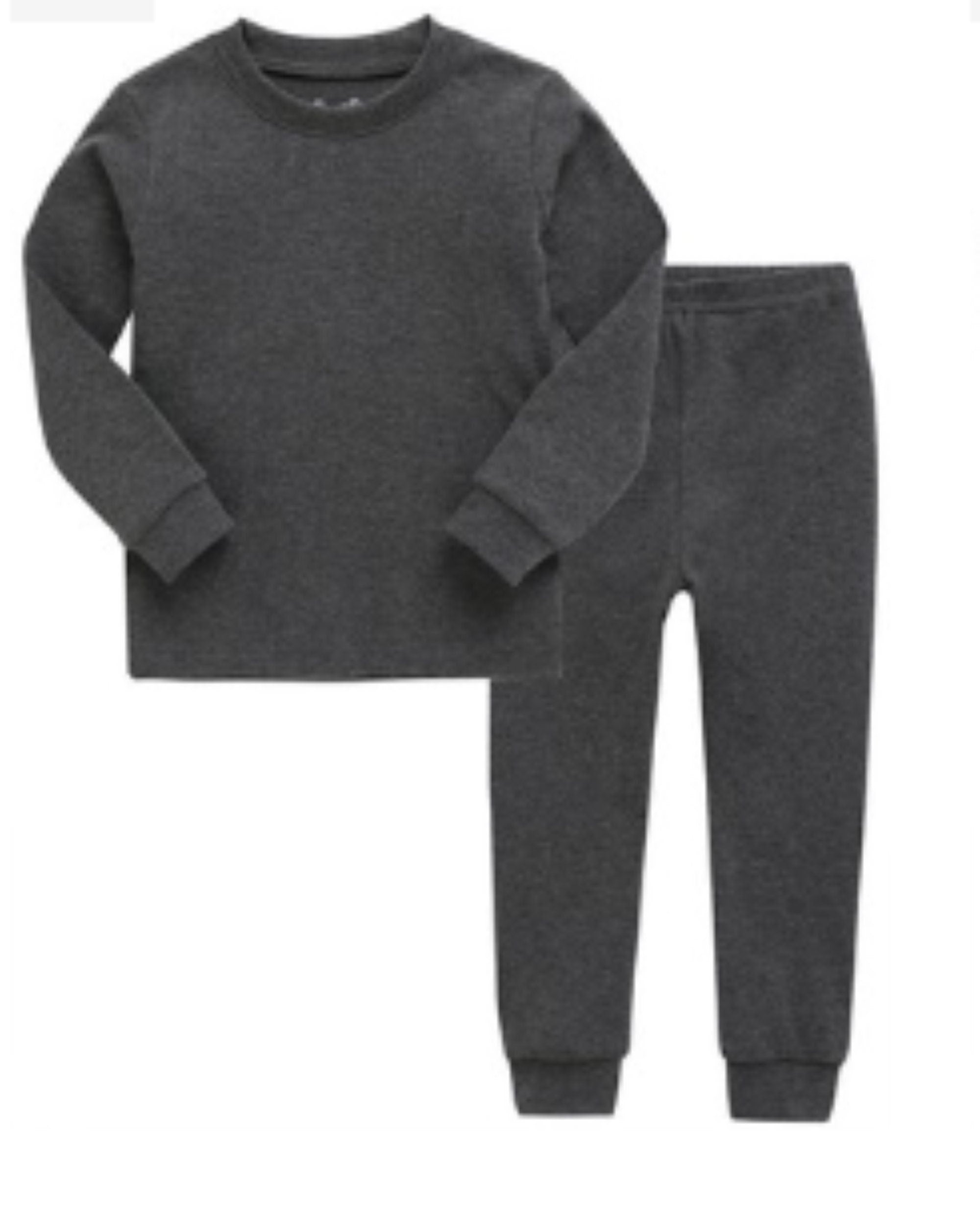 Kids Personalized Pajama Set| Name or Custom Text| Toddler Youth Pajamas| Big Kids| Multiple Colors|2 Piece Set| Sleeper| Girl |Boy| Grey